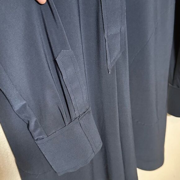 Norma Kamali slate gray button up Jumpshorts Romper, XS - Picture 7 of 12